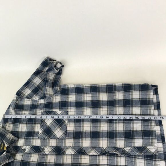 Cabela's Button Up Shirt Men's Large Plaid Short Sleeve Breathable 100% Cotton - Picture 8 of 11
